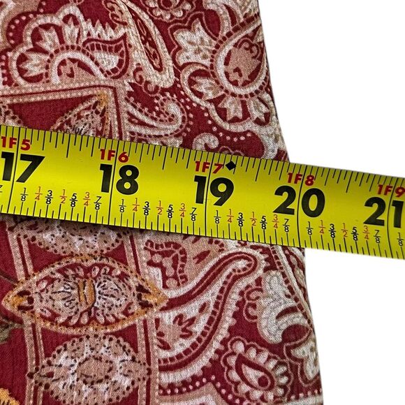 Entro Multicolor Paisley Lined V-neck Top Women's Blouse Size Small | 36-6 - Picture 5 of 6